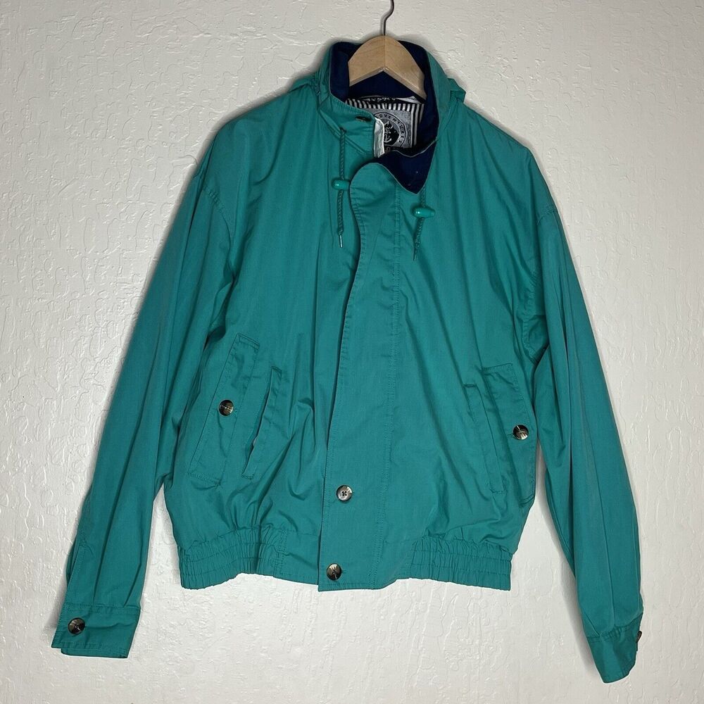 Vintage Lifes Adventure Dash Green Hooded Jacket Mens Size M